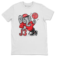 Load image into Gallery viewer, AJ3 Elephant White T-Shirt - Air Jordan 3 Black Cement - black-cement-air-jordan-3-sneaker-release-tees-aj-3-elephant-tee-white-2