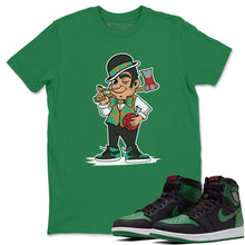 Load image into Gallery viewer, Boston Lumberjack Kelly Green T-Shirt - Air Jordan 1 Pine Green - boston_lumberjack-kelly-green-t-shirt-air_jordan_1-aj1_pine_green-shoe-match-tee-sneaker-release-tees