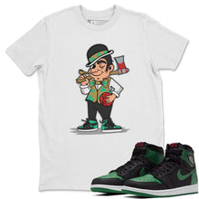 Load image into Gallery viewer, Boston Lumberjack White T-Shirt - Air Jordan 1 Pine Green - boston_lumberjack-white-t-shirt-air_jordan_1-aj1_pine_green-shoe-match-tee-sneaker-release-tees
