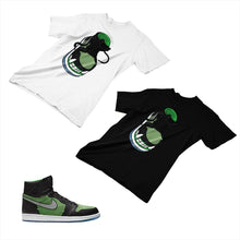 Load image into Gallery viewer, Jordan 1 Black Green Matching Custom Designed T shirt JD 1-70-16 - jd1-70-16