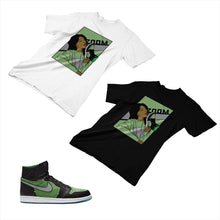 Load image into Gallery viewer, Jordan 1 Black Green Matching Custom Designed T shirt JD 1-70-2 - jd1-70-2