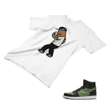 Load image into Gallery viewer, Jordan 1 Black Green Matching Custom Designed T shirt JD 1-70-6 - jd1-70-6a