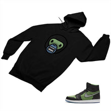 Load image into Gallery viewer, Jordan 1 Black Green Matching Custom Designed Hoodies JD 1-70-10 - jd1-70-H-10b