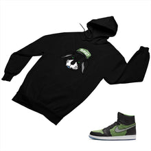 Load image into Gallery viewer, Jordan 1 Black Green Matching Custom Designed Hoodies JD 1-70-11 - jd1-70-H-11b