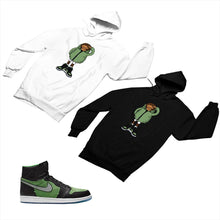 Load image into Gallery viewer, Jordan 1 Black Green Matching Custom Designed Hoodies JD 1-70-12 - jd1-70-H-12
