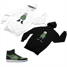 Load image into Gallery viewer, Jordan 1 Black Green Matching Custom Designed Hoodies JD 1-70-14 - jd1-70-H-14