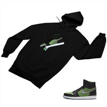 Load image into Gallery viewer, Jordan 1 Black Green Matching Custom Designed Hoodies JD 1-70-15 - jd1-70-H-15b
