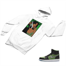 Load image into Gallery viewer, Jordan 1 Black Green Matching Custom Designed Hoodies JD 1-70-19 - jd1-70-H-19a