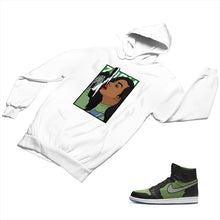 Load image into Gallery viewer, Jordan 1 Black Green Matching Custom Designed Hoodies JD 1-70-20 - jd1-70-H-20a