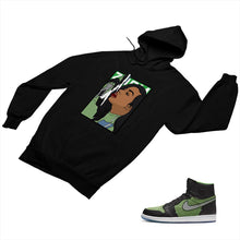Load image into Gallery viewer, Jordan 1 Black Green Matching Custom Designed Hoodies JD 1-70-20 - jd1-70-H-20b