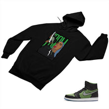 Load image into Gallery viewer, Jordan 1 Black Green Matching Custom Designed Hoodies JD 1-70-22 - jd1-70-H-22b