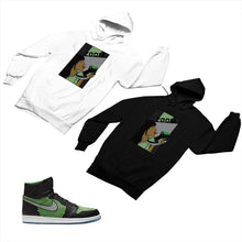 Load image into Gallery viewer, Jordan 1 Black Green Matching Custom Designed Hoodies JD 1-70-3 - jd1-70-H-3