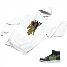 Load image into Gallery viewer, Jordan 1 Black Green Matching Custom Designed Hoodies JD 1-70-4 - jd1-70-H-4a
