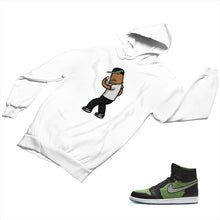 Load image into Gallery viewer, Jordan 1 Black Green Matching Custom Designed Hoodies JD 1-70-6 - jd1-70-H-6a