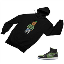 Load image into Gallery viewer, Jordan 1 Black Green Matching Custom Designed Hoodies JD 1-70-7 - jd1-70-H-7b