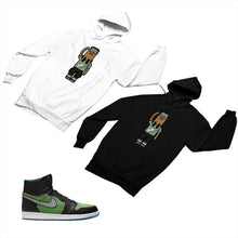 Load image into Gallery viewer, Jordan 1 Black Green Matching Custom Designed Hoodies JD 1-70-8 - jd1-70-H-8