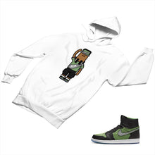 Load image into Gallery viewer, Jordan 1 Black Green Matching Custom Designed Hoodies JD 1-70-8 - jd1-70-H-8a