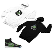 Load image into Gallery viewer, Jordan 1 Black Green Matching Custom Designed Hoodies JD 1-70-9 - jd1-70-H-9