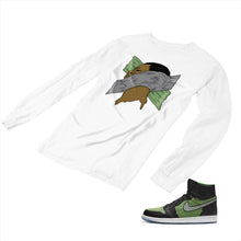 Load image into Gallery viewer, Jordan 1 Black Green Matching Custom Designed Long Sleeve T shirt JD 1-70-5 - jd1-70-L-5a