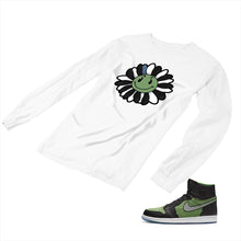 Load image into Gallery viewer, Jordan 1 Black Green Matching Custom Designed Long Sleeve T shirt JD 1-70-9 - jd1-70-L-9a