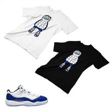 Load image into Gallery viewer, Jordan 11 Concord Matching Custom Designed T shirt JD 11-5-6-11 - jd11-5-6-11