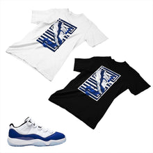 Load image into Gallery viewer, Jordan 11 Concord Matching Custom Designed T shirt JD 11-5-6-21 - jd11-5-6-21