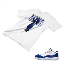 Load image into Gallery viewer, Jordan 11 Concord Matching Custom Designed T shirt JD 11-5-6-22 - jd11-5-6-22a