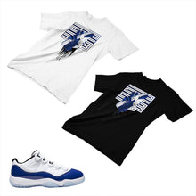 Load image into Gallery viewer, Jordan 11 Concord Matching Custom Designed T shirt JD 11-5-6-24 - jd11-5-6-24