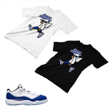 Load image into Gallery viewer, Jordan 11 Concord Matching Custom Designed T shirt JD 11-5-6-8 - jd11-5-6-8