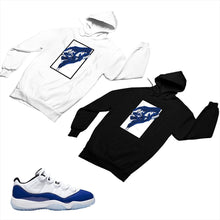 Load image into Gallery viewer, Jordan 11 Concord Matching Custom Designed Hoodies JD 11-5-6-23 - jd11-5-6-H-23