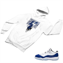 Load image into Gallery viewer, Jordan 11 Concord Matching Custom Designed Hoodies JD 11-5-6-24 - jd11-5-6-H-24a