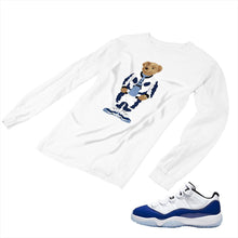 Load image into Gallery viewer, Jordan 11 Concord Matching Custom Long Sleeve T shirt JD 11-5-6-13 - jd11-5-6-L-13a