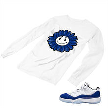 Load image into Gallery viewer, Jordan 11 Concord Matching Custom Long Sleeve T shirt JD 11-5-6-1 - jd11-5-6-L-1a