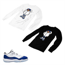 Load image into Gallery viewer, Jordan 11 Concord Matching Custom Long Sleeve T shirt JD 11-5-6-5 - jd11-5-6-L-5