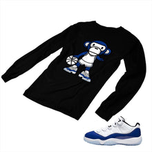 Load image into Gallery viewer, Jordan 11 Concord Matching Custom Long Sleeve T shirt JD 11-5-6-6 - jd11-5-6-L-6b