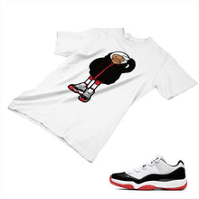 Load image into Gallery viewer, Jordan 11 White Bred Matching Custom Designed T shirt JD 11-5-7-10 - jd11-5-7-10a