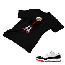 Load image into Gallery viewer, Jordan 11 White Bred Matching Custom Designed T shirt JD 11-5-7-10 - jd11-5-7-10b