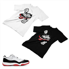 Load image into Gallery viewer, Jordan 11 White Bred Matching Custom Designed T shirt JD 11-5-7-13 - jd11-5-7-13