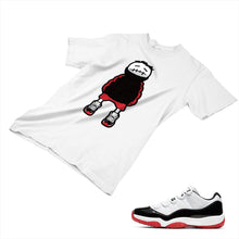 Load image into Gallery viewer, Jordan 11 White Bred Matching Custom Designed T shirt JD 11-5-7-15 - jd11-5-7-15a