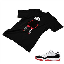 Load image into Gallery viewer, Jordan 11 White Bred Matching Custom Designed T shirt JD 11-5-7-15 - jd11-5-7-15b