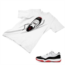 Load image into Gallery viewer, Jordan 11 White Bred Matching Custom Designed T shirt JD 11-5-7-16 - jd11-5-7-16a