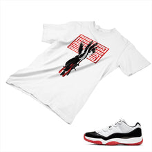 Load image into Gallery viewer, Jordan 11 White Bred Matching Custom Designed T shirt JD 11-5-7-17 - jd11-5-7-17a