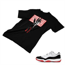 Load image into Gallery viewer, Jordan 11 White Bred Matching Custom Designed T shirt JD 11-5-7-17 - jd11-5-7-17b
