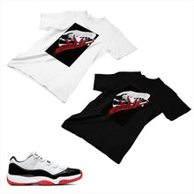 Load image into Gallery viewer, Jordan 11 White Bred Matching Custom Designed T shirt JD 11-5-7-18 - jd11-5-7-18