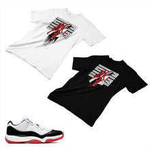 Load image into Gallery viewer, Jordan 11 White Bred Matching Custom Designed T shirt JD 11-5-7-19 - jd11-5-7-19