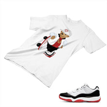 Load image into Gallery viewer, Jordan 11 White Bred Matching Custom Designed T shirt JD 11-5-7-25 - jd11-5-7-25a