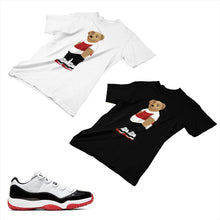 Load image into Gallery viewer, Jordan 11 White Bred Matching Custom Designed T shirt JD 11-5-7-26 - jd11-5-7-26