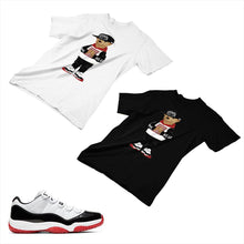 Load image into Gallery viewer, Jordan 11 White Bred Matching Custom Designed T shirt JD 11-5-7-27 - jd11-5-7-27