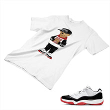 Load image into Gallery viewer, Jordan 11 White Bred Matching Custom Designed T shirt JD 11-5-7-27 - jd11-5-7-27a