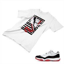 Load image into Gallery viewer, Jordan 11 White Bred Matching Custom Designed T shirt JD 11-5-7-29 - jd11-5-7-29a
